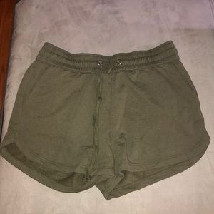 Olive green shorts